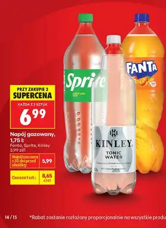 Biedronka Napój gazowany Kinley oferta