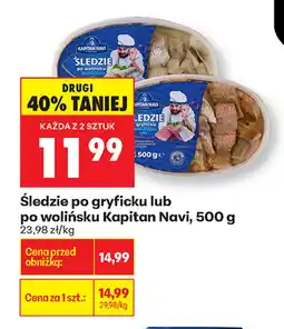 Biedronka Śledzie Kapitan Navi oferta