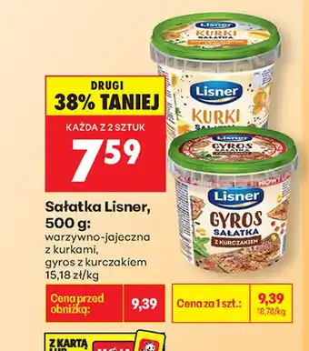 Biedronka Sałatka gyros Lisner oferta