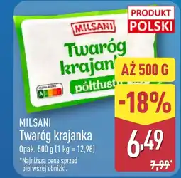 ALDI Twaróg Milsani oferta