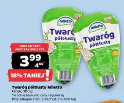 Netto Twaróg półtłusty klinek oferta
