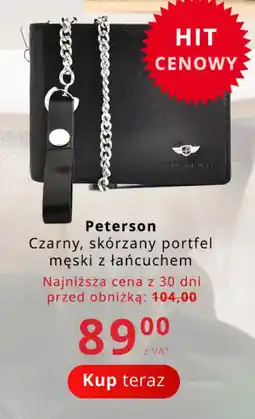 Poczta Polska Peterson skórzany portfel oferta