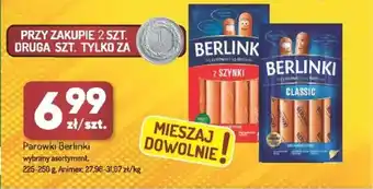 Parówki Berlinki Animex