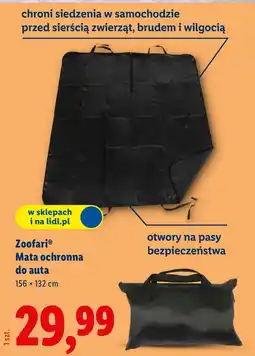 Lidl Mata ochronna na siedzenie Zoofari oferta