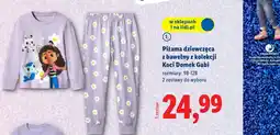Lidl Piżama dziewczęca Koci Domek Gabi oferta