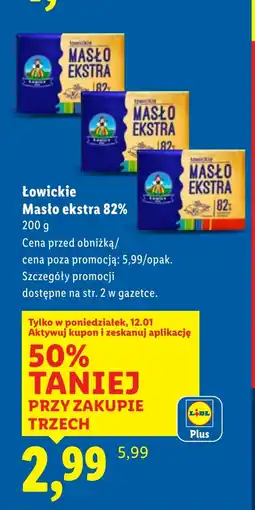 Lidl Masło Łowickie oferta