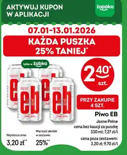 Żabka Piwo EB Jasne Pełne oferta