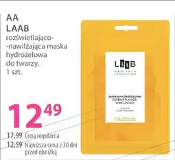 Hebe Aa laab rozświetlająco-nawilżająca maska hydrożelowa do twarzy oferta
