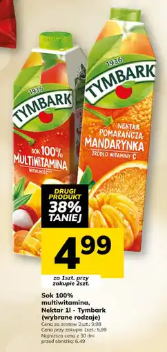 Hitpol Sok 100% multiwitamina Tymbark oferta