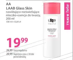 Hebe Aa laab glass skin nawilżająco-rozświetlające mleczko-esencja do twarzy oferta