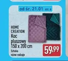 ALDI HOME CREATION Koc pluszowy 150 x 200 cm oferta