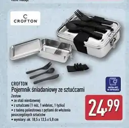 ALDI CROFTON Pojemnik śniadaniowy ze sztućcami oferta