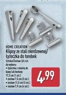 ALDI HOME CREATION Klipsy ze stali nierdzewnej/łyżeczka do torebek oferta