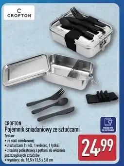 ALDI CROFTON Pojemnik śniadaniowy ze sztućcami oferta