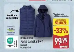 ALDI UP2FASHION Parka damska 3 w 1 oferta