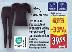 ALDI UP2FASHION Podkoszulek/Legginsy z wełny merynosowej damskie/męskie oferta