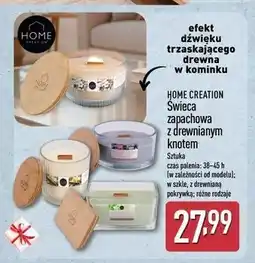 ALDI HOME CREATION Świeca zapachowa z drewnianym knotem oferta