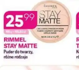 Koliber drogerie Rimmel Stay Matte Puder do twarzy oferta