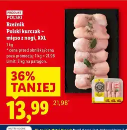 Lidl Polski kurczak - mięso z nogi, XXL oferta