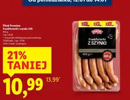 Lidl Frankfurterki z szynki, XXL oferta