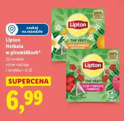 Lidl Herbata w piramidkach różne rodzaje oferta