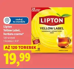 Lidl Herbata czarna Yellow Label oferta