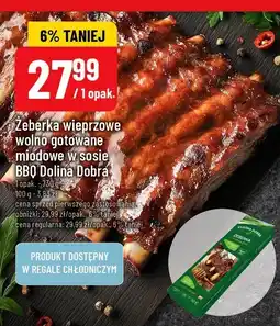 Polomarket Żeberka wieprzowe wolno gotowane miodowe w sosie BBQ Dolina Dobra oferta