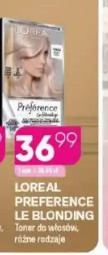 Koliber drogerie L'Oreal Preference Le Blonding oferta