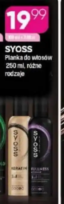 Koliber drogerie Syoss Pianka do włosów oferta