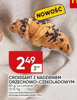 Chata Polska Croissant z nadzieniem orzeżowo-czekoladowym La Lorraine oferta
