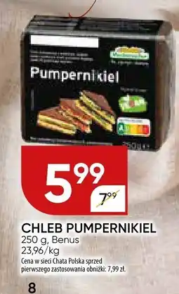 Chata Polska Chleb pumpernikiel Benus oferta