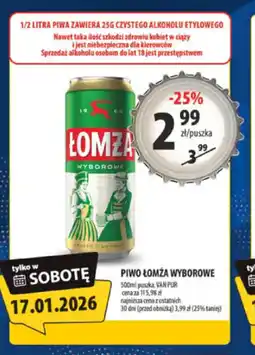 Arhelan Piwo Lomża Wyborowe oferta