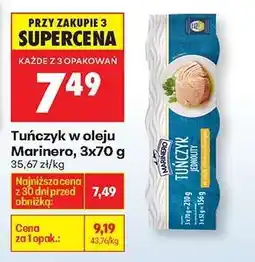 Biedronka Tuńczyk w oleju Marinero, 3x70 g oferta