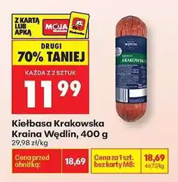 Biedronka Kiełbasa Krakowska Kraina Wędlin 400 g oferta