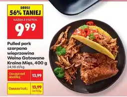 Biedronka Pulled pork szarpana wieprzowina Wolno Gotowane Kraina Mies, 400 g oferta