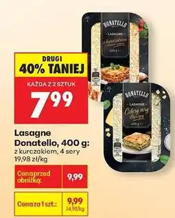 Biedronka Lasagne Donatello, 400 g oferta