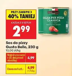 Biedronka Sos do pizzy Gusto Bello, 230 g oferta