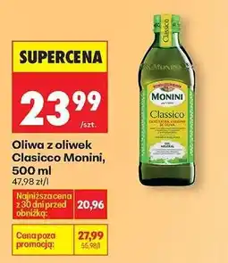 Biedronka Oliwa z oliwek Classico Monini, 500 ml oferta