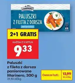 Biedronka Paluszki z fileta z dorsza panierowane Marinero , 300 g oferta