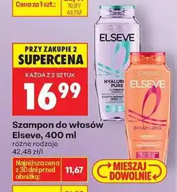 Biedronka Szampon do włosów Elseve , 400 ml oferta