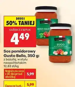 Biedronka Sos pomidorowy Gusto Bello, 350 g oferta