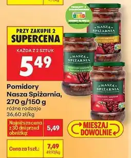 Biedronka Pomidory Nasza Spiżarnia, 270 g/150 g oferta