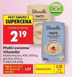 Biedronka Płatki owsiane Vitanella oferta