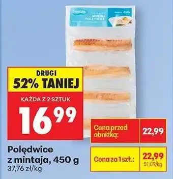 Biedronka Poledwice z mintaja 450 g oferta