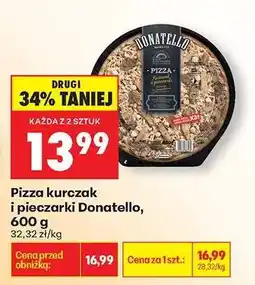 Biedronka Pizza kurczak i pieczarki Donatello, 600 g oferta