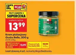 Biedronka Krem pistacjowy Gusto Bello 200 g oferta