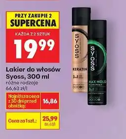 Biedronka Lakier do włosów Syoss, 300 ml oferta
