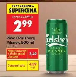 Biedronka Piwo Carlsberg Pilsner, 500 ml oferta