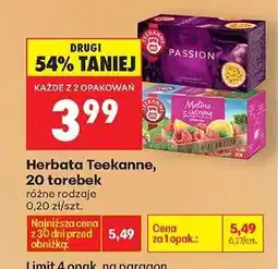 Biedronka Herbata Teekanne, 20 torebek oferta