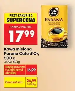 Biedronka Kawa mielona Parana Cafe d'Or, 500 g oferta